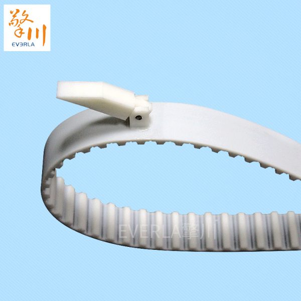 <a href='http://www.cndonge.cn/' target='_blank'><u>PU同步帶</u></a>加擺動(dòng)擋塊